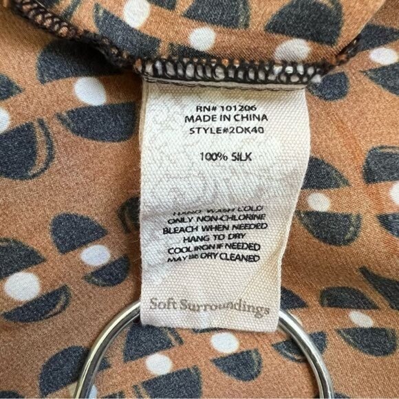 Soft Surroundings Tigris Silk Shirt - S - Picture 5 of 5